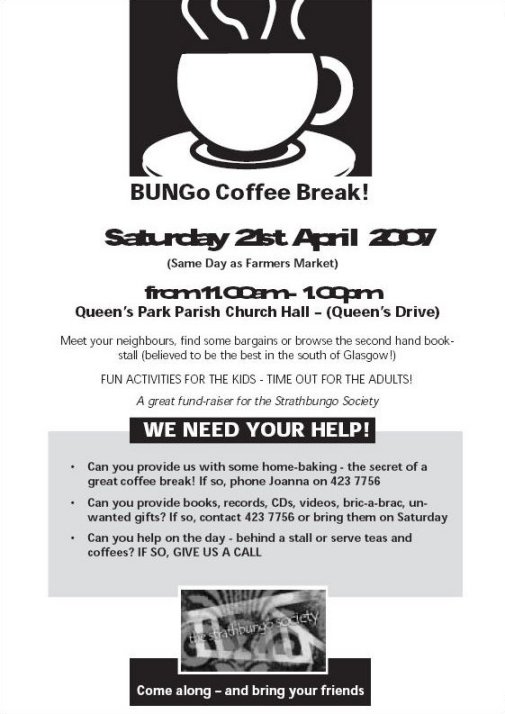 The Coffee Break flyer