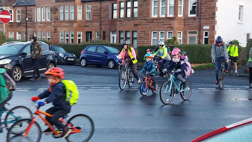 Bikes entering Titwood Road